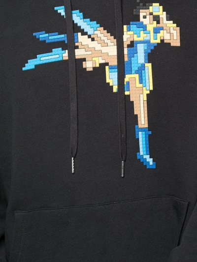 Shop Mostly Heard Rarely Seen 8-bit Iron Lady Pixelated Hoodie In Black