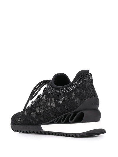 Shop Le Silla Reiko Wave Sneakers In Black