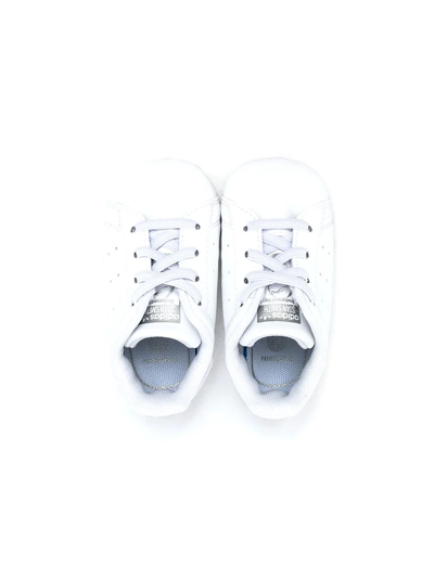 Shop Adidas Originals Stan Smith Flatform Sneakers In 白色