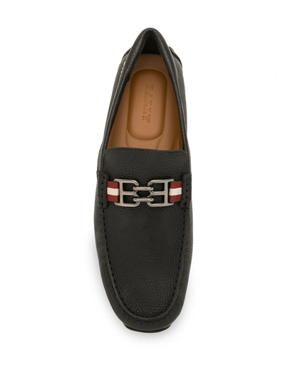 Shop Bally Parsal Loafers In Black
