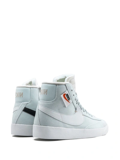 Shop Nike Blazer Mid Rebel Sneakers In White