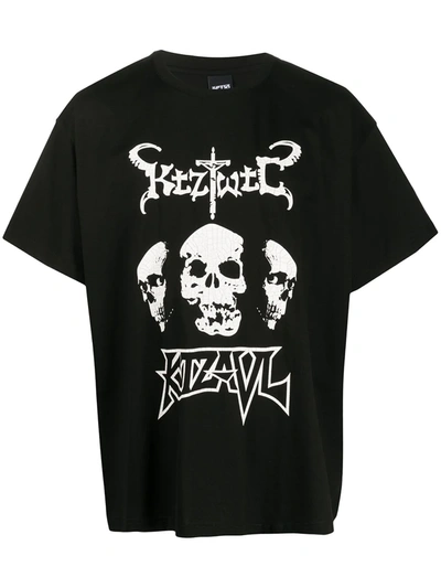 Shop Ktz Graphic-print T-shirt In Black