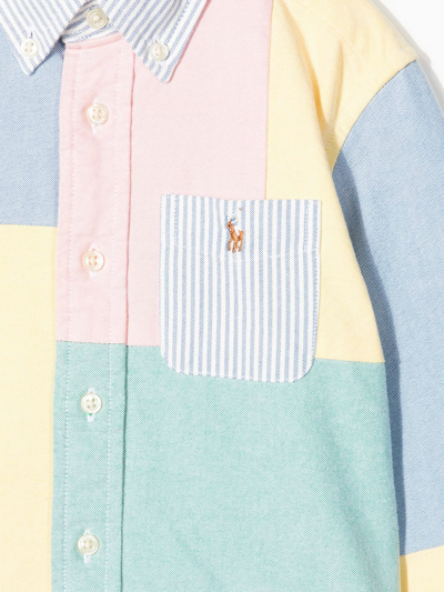 Shop Ralph Lauren Patchwork Cotton Shirt In Multicolour