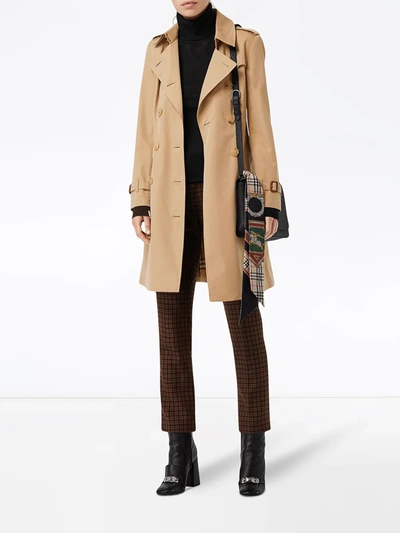 Burberry Chelsea Heritage Double-breasted Trench Coat In Neutrals