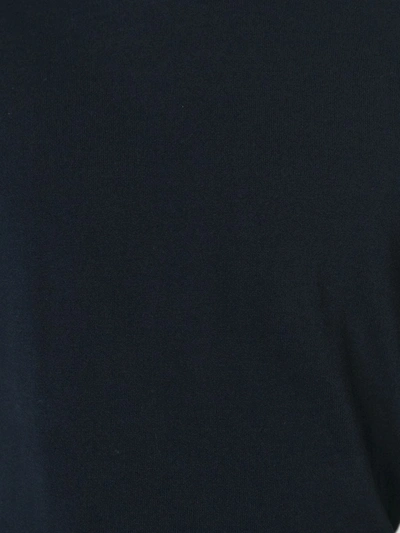 Drumohr Turtleneck Merino Wool Sweater With Ribbed Edge In Blue