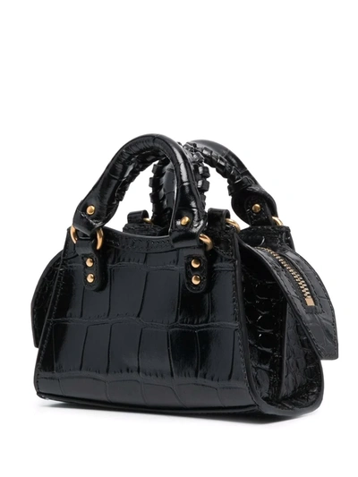 Shop Balenciaga Mini Neo Classic Tote Bag In Black