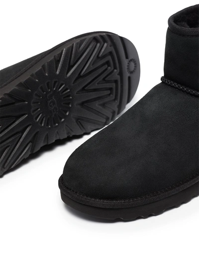 Shop Ugg Classic Mini Ankle Boots In Black