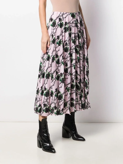 X UNDERCOVER SILK PLEATED SKIRT