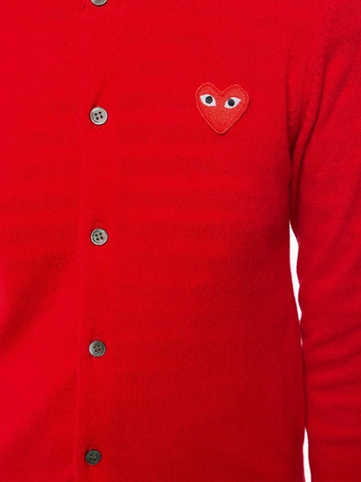 Comme Des Garçons Play Cardigan-l Nd Comme Des Garcons Play Female In Red