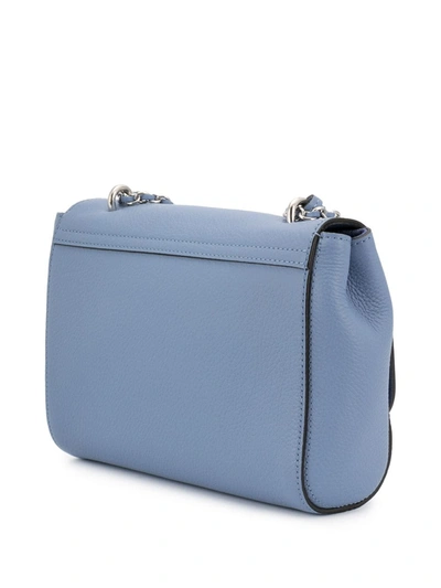 Shop Mulberry Chain Strap Shoulder Bag In Blue