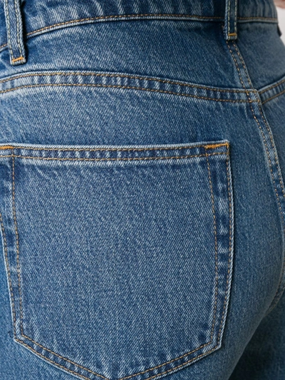 Shop Boyish Denim Denim Wide Leg Jeans In Blue