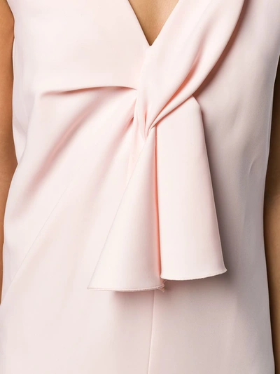 Shop Lanvin V-neck Short Dress In Pink
