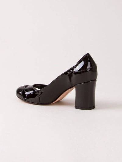 Sarah Chofakian Chunky Heel Pumps In Black
