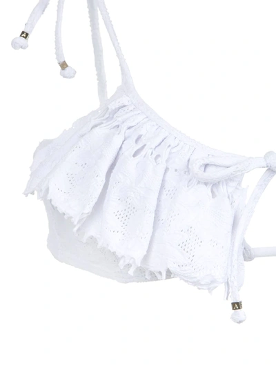 Amir Slama Ruffled Bikini Set In Red