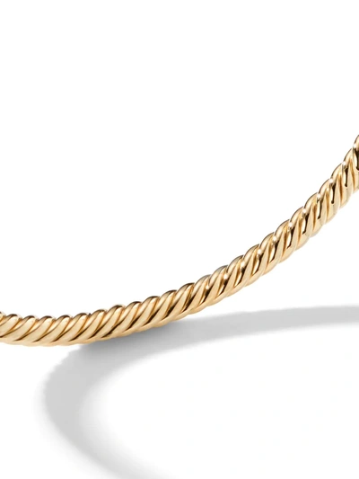 David Yurman 18kt Yellow Gold Renaissance Emerald Cuff In 88fem