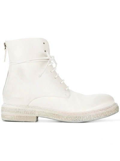 Marsèll White Parrucca Boots In White