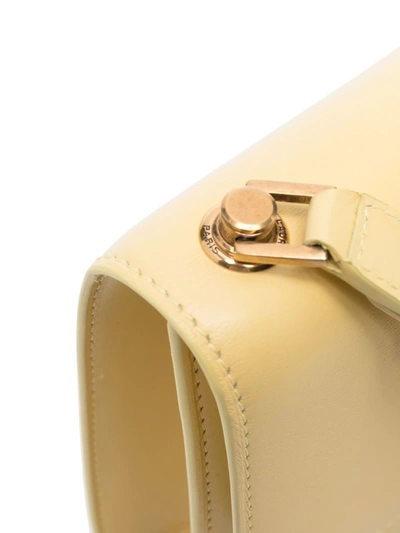 Saint Laurent Yellow Carré Leather Cross Body Bag In Yellow