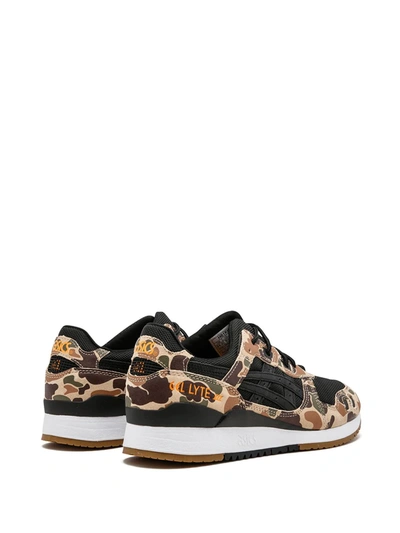 Shop Asics X Atmos Gel-lyte 3 "duck Camo" Sneakers In Brown