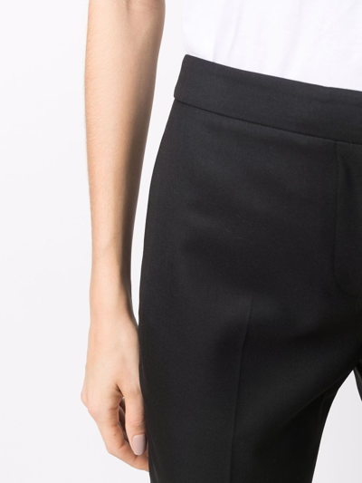 Alexander Mcqueen Tailored Cropped Trousers In Black
