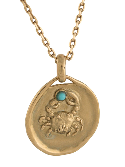 Shop Goossens Talisman Cancer Necklace In Gold