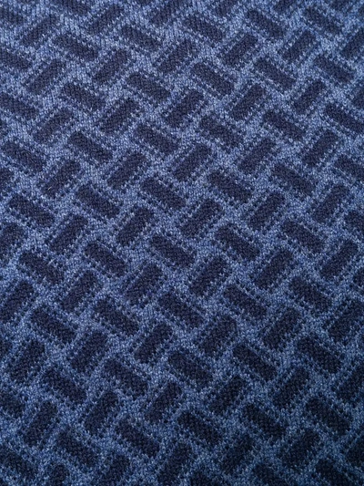 Drumohr Long Sleeve Biscottino Sweater In Blue