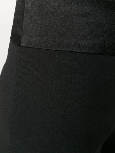 Shop Galvan High Waist Flared Trousers In Black