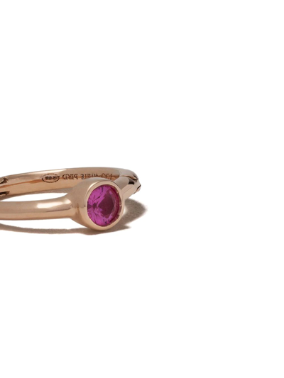 White Bird 18kt Rose Gold Justine Single Hoop Earring In Rose Gold