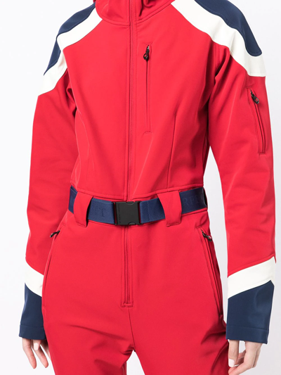 Perfect Moment Allos One-piece Hooded Ski Suit In Red | ModeSens