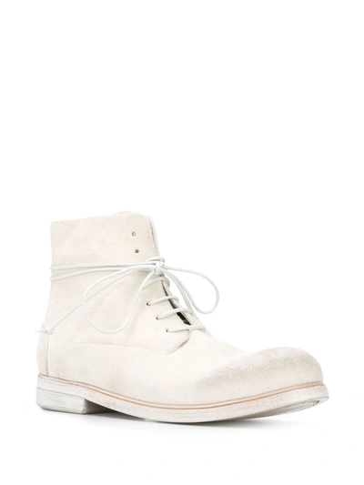 Shop Marsèll Dodone Ankle Boots In White