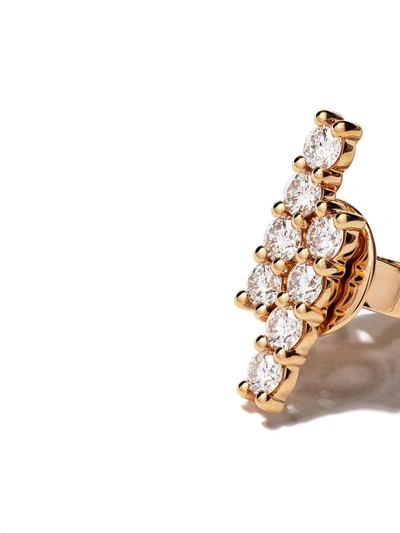 Alinka 18kt Rose Gold Riviera Diamond Stud Earring In Gold
