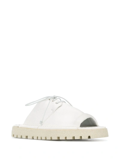 Marsèll Lace-up Detail Sandals In White