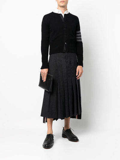Thom Browne 4-bar Stripe Button-up Cardigan In Schwarz