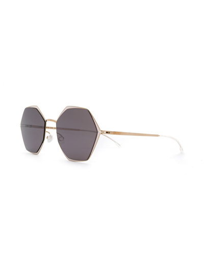 Shop Mykita Alessia Sunglasses In Gold