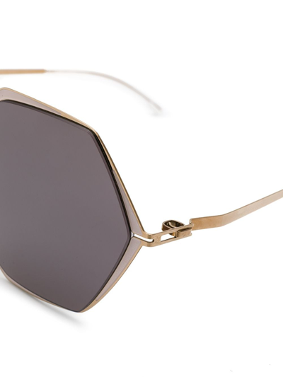 Shop Mykita Alessia Sunglasses In Gold