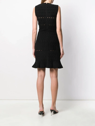 Pre-owned Alaïa 2000's Knitted Mini Dress In Black