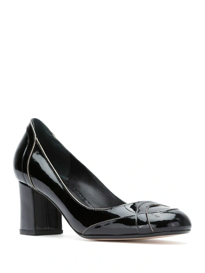 Shop Sarah Chofakian Swam Pumps In Black