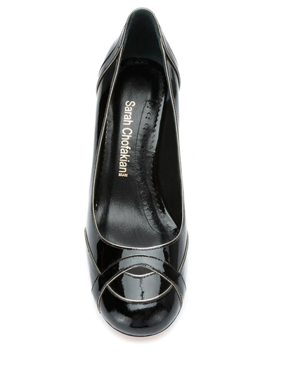Sarah Chofakian Leather Pumps In Black