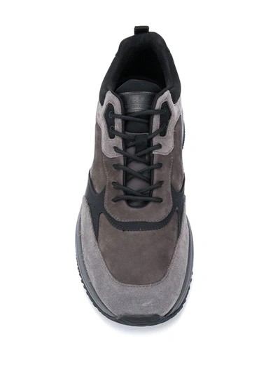 Shop Hogan Interaction Low-top Sneakers In Grey