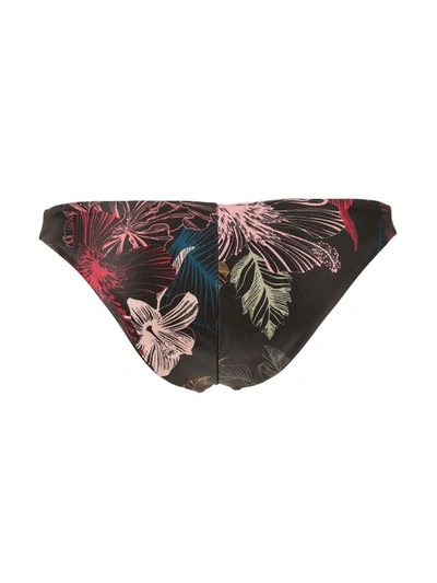 Duskii Fleur Deep V Bikini Bottoms In Multicolour