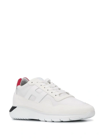 Shop Hogan Interactive³ Chunky Sole Sneakers In White