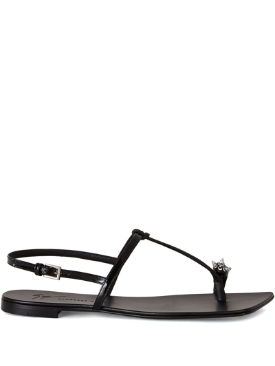 Shop Giuseppe Zanotti Calipso Strappy Sandals In Black