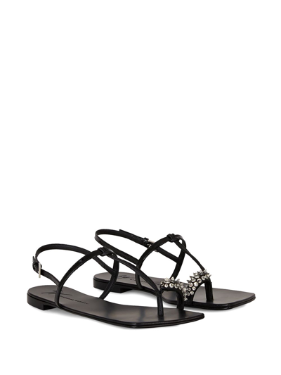 Shop Giuseppe Zanotti Calipso Strappy Sandals In Black