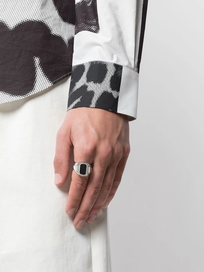 David Yurman Men's Sterling Silver & Black Onyx Deco Signet Ring In Silver
