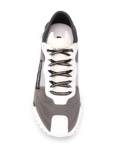 Shop Dolce & Gabbana Ns1 Slip-on Sneakers In Grey