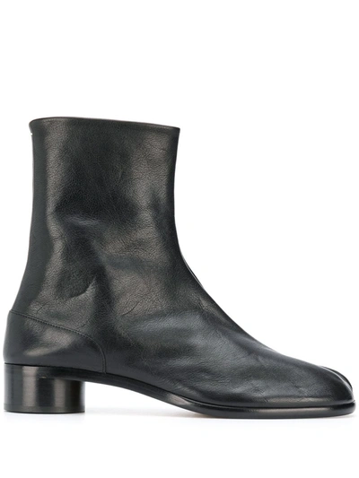 Shop Maison Margiela Tabi 30mm Ankle Boots In Black