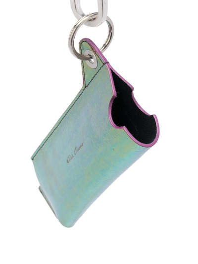 Shop Rick Owens Iridescent Pouch Keyring In Pink