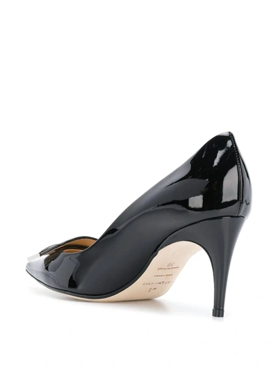 Shop Sergio Rossi Pointed Bow Pumps In Black