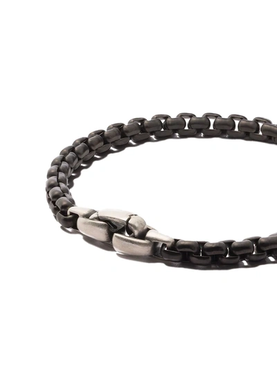 David Yurman Sterling Silver Large Box Chain Bracelet In Cx
