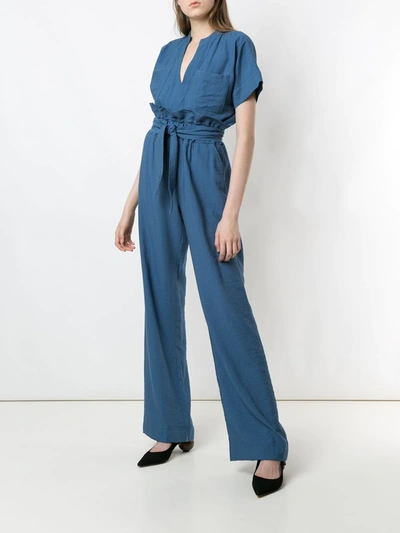 Olympiah Laurier Paperbag Waist Trousers In Blue