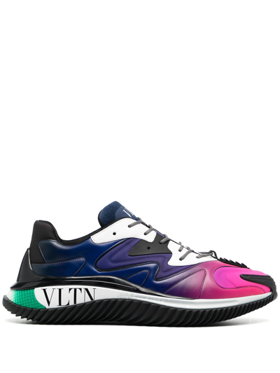 Valentino Wade Runner Sneakers In Neoprene And Fabric In Pink